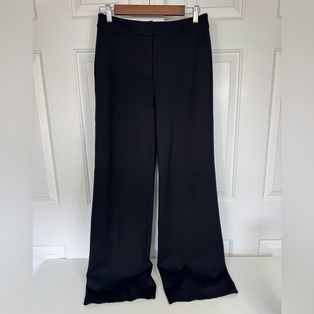 Boden Pants Women’s 6R Black Wide Leg Dress‎ Stretch Pockets
